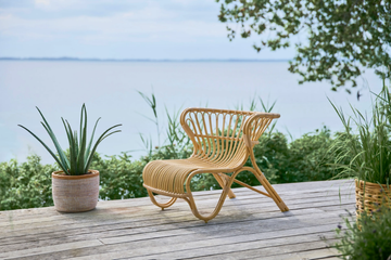 FOX EXTERIOR - Garden lounge chair in Alu-Rattan and ArtFibre by Sika Design - view 3